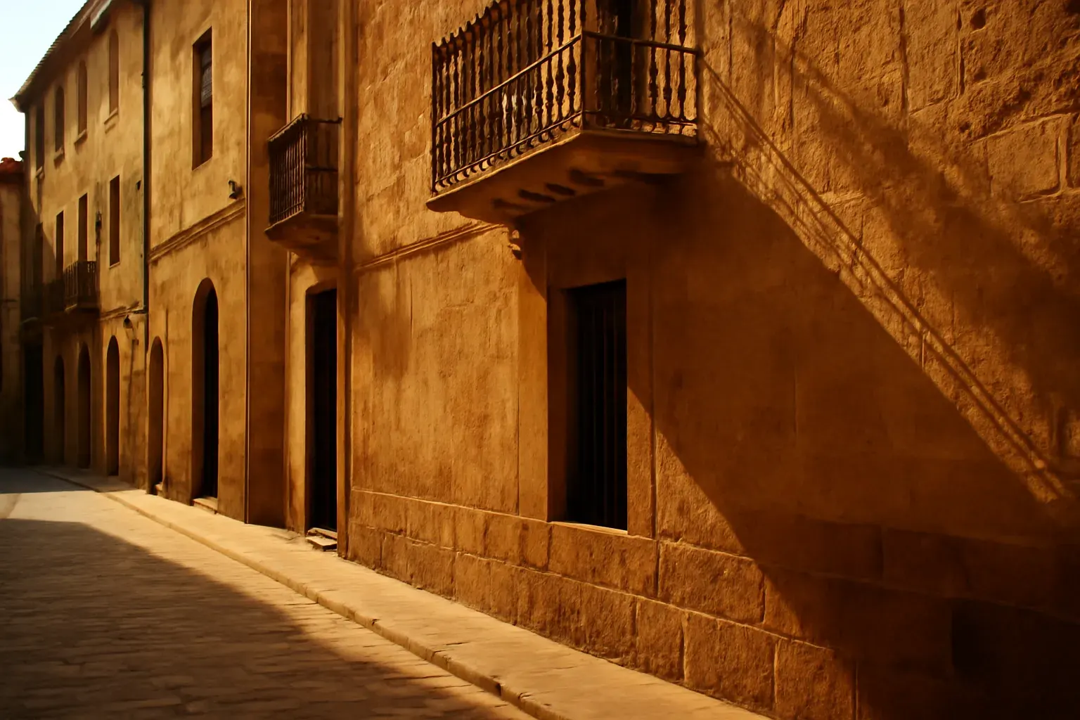 Lleida street and architecture detail